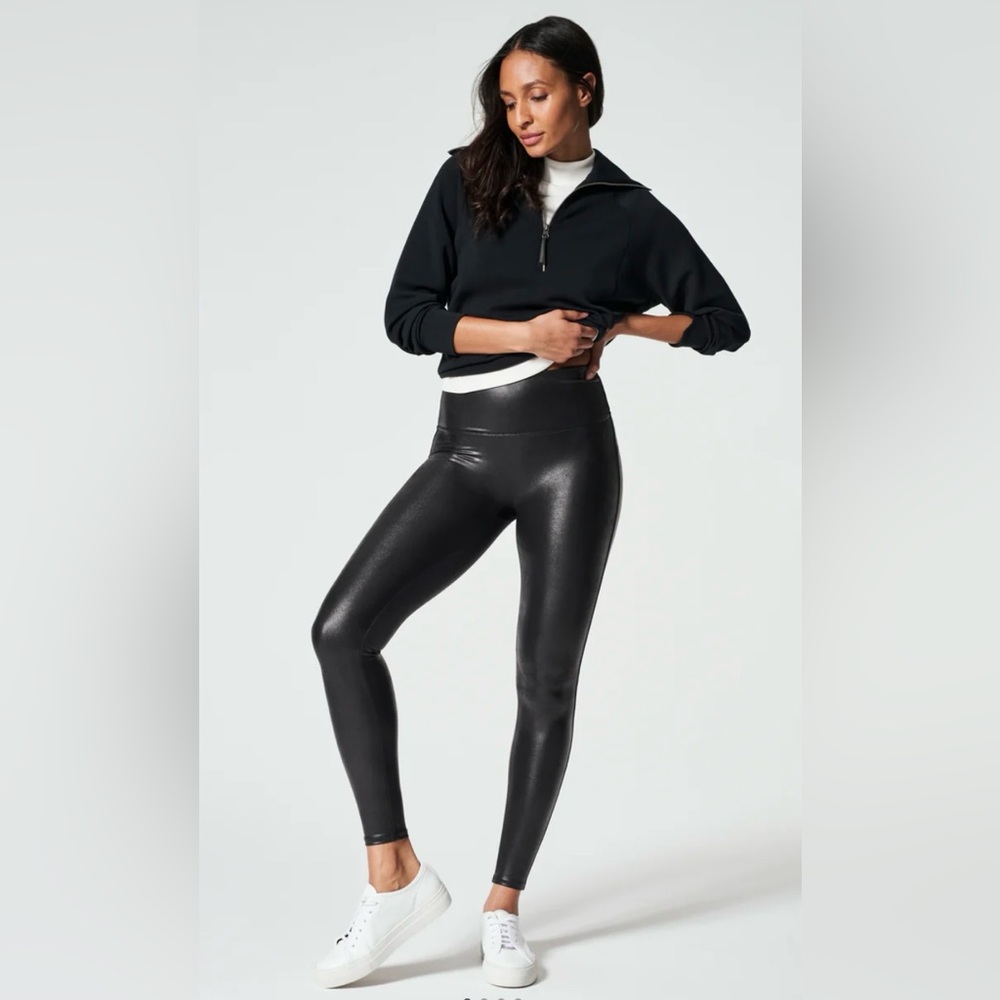 Spanx Faux Leather Leggings (Large)